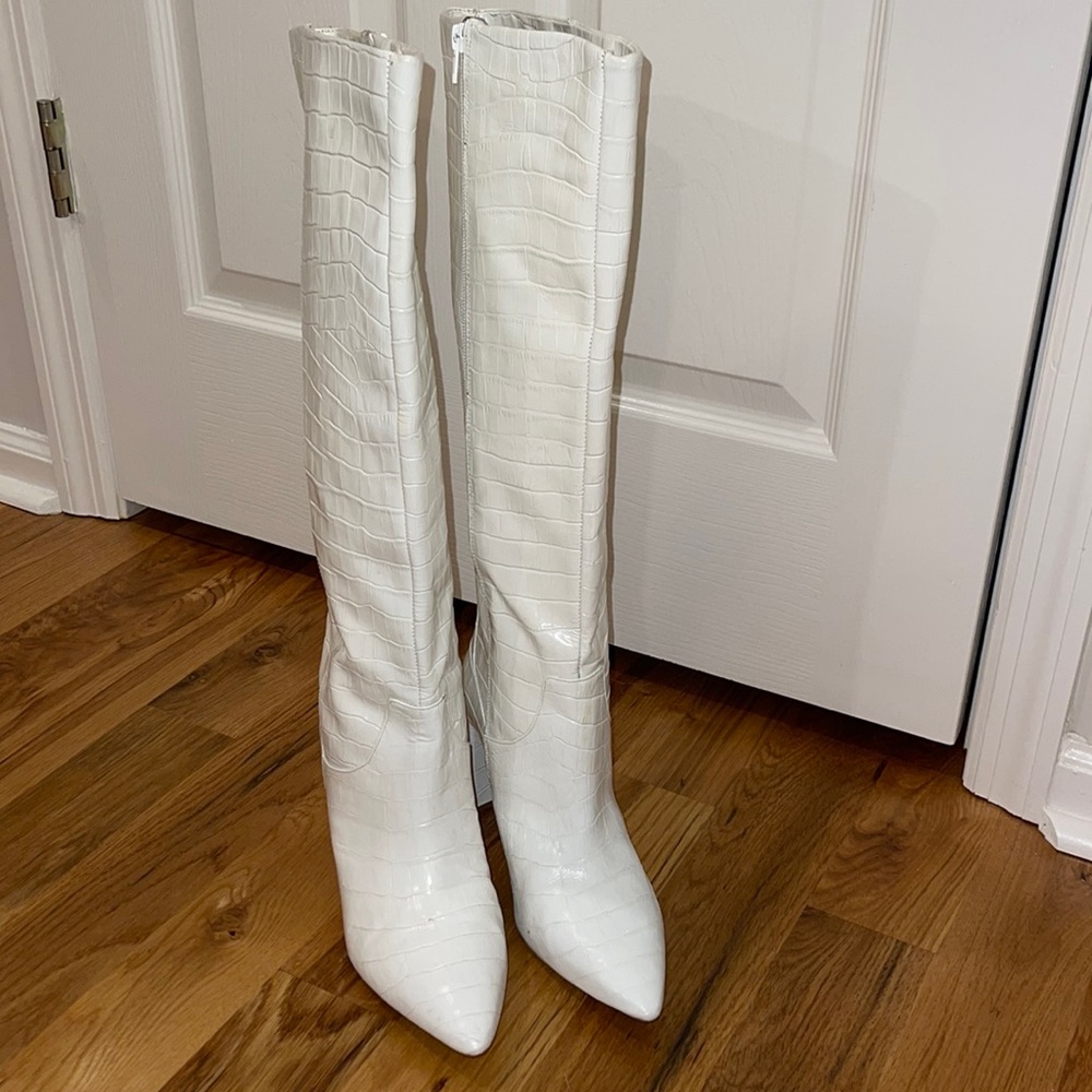 Antonio Melani White Knee High Boots